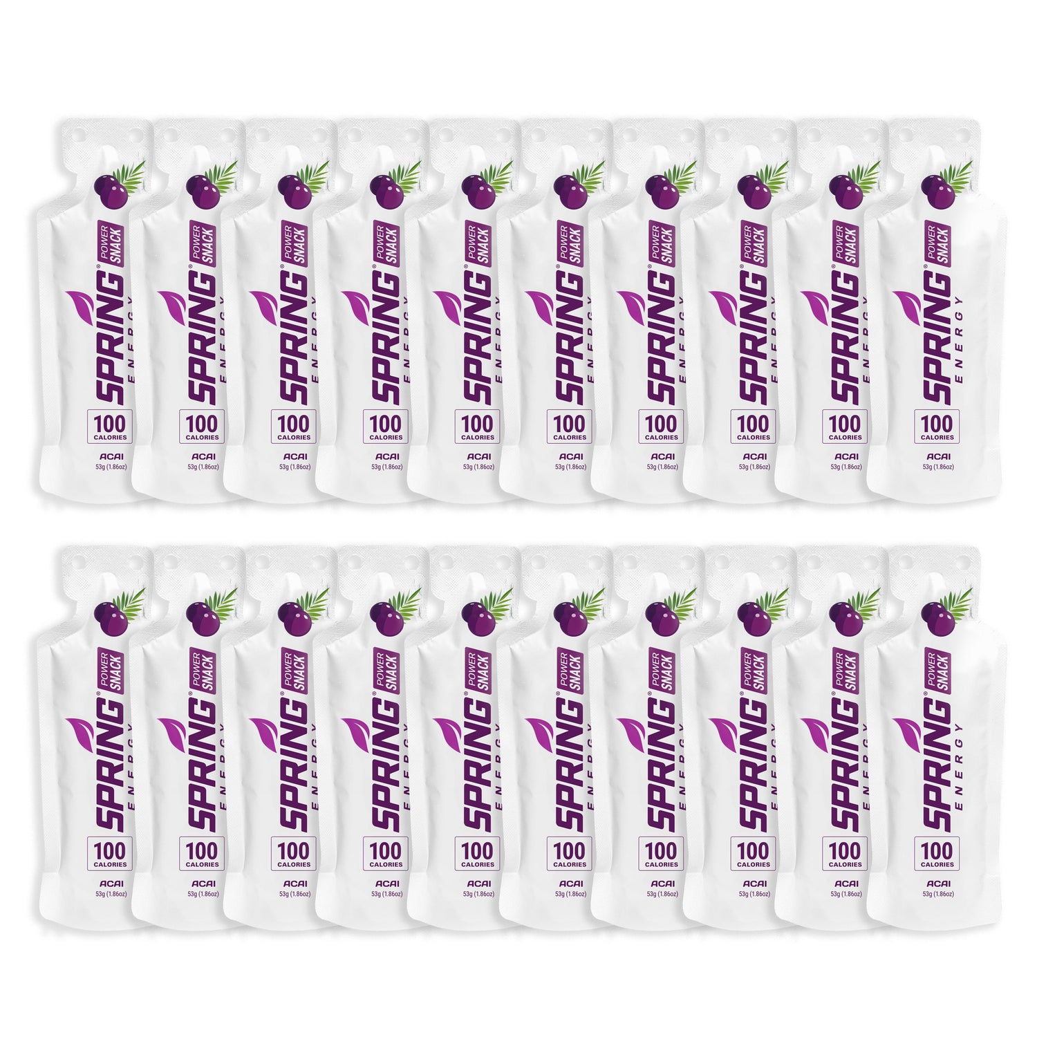 Acai Power Snack (Vegan) 100 Kcal - A Light Energy Gel For Daily Training